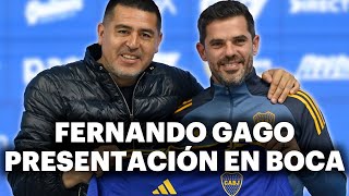 GAGO FUE PRESENTADO EN BOCA  CONFERENCIA DE PRENSA CON EL NUEVO DT [upl. by Hildegarde]