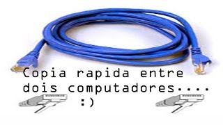 Como ligar 2 computadores com cabo de rede  ethernet [upl. by Salvidor]