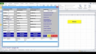 45Rechnungsprogramm in Excel selber erstellen Schaltfläche „Liste“ erstellen [upl. by Ainsley88]