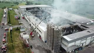 Großbrand in Großbäckerei in Bleicherode [upl. by Frager269]