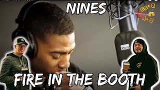 NINES SHOOTS BARS LIKE ONE  Americans React to Nines Fire in the Booth [upl. by Suivat690]