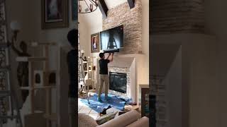 Mantel Mount MM540 Demo in Prosper Texas Home by Dreamedia [upl. by Leiba]