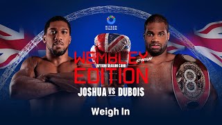 RIYADH SEASON CARD ANTHONY JOSHUA VS DANIEL DUBOIS WEIGH IN LIVESTREAM [upl. by Vannie]