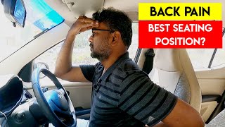 How to sit in car to avoid back pain  Car driver seat correct position  Birlas Parvai [upl. by Taam]