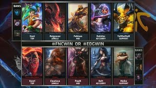 FNC vs EDG Highlights  FNATIC vs EDWARD GAMING Game 3  S5 WORLDS 2015 KNOCKOUT STAGE  QUARTERS [upl. by Duane]