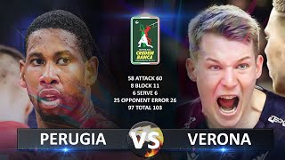 Perugia vs Verona  Italian Volleyball SuperLega 20232024 [upl. by Seraphim822]