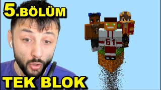 Ekiple TEK BLOK MİNECRAFT SkyBlock 5Bölüm [upl. by Melise]