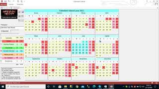 Calendario Laboral creado en Microsoft Access gratis [upl. by Diandre]