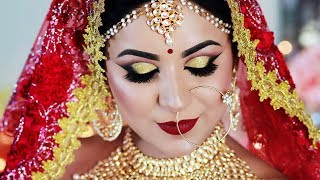 SUMMER LONG LASTING INDIAN BRIDAL MAKEUP TUTORIAL in HINDI SWEAT PROOFWATER PROOF [upl. by Glenna]