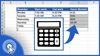 How to Calculate Hours Worked in Excel [upl. by Sirovat156]