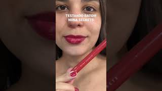 TESTANDO BATOM GLOSS STICK NIINA SECRETS eudora niinasecrets [upl. by Casabonne]