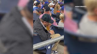 A HOT DOG as a STRAW A mans going viral for doing that at a baseball game [upl. by Linsk]