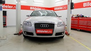 Audi A6 Hvordan bytte ABS sensor bak  2004 til 2011 mod 4F [upl. by Nrublim]