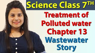 Treatment of Polluted water  Chapter 13  Wastewater Story  Science Class 7th NCERT [upl. by Acinet]