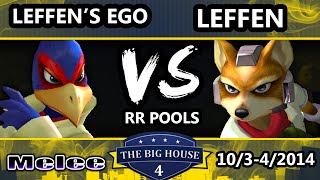 The Big House 4  Leffen Fox Vs Leffens Ego Falco  Pools Round 1  SSBM [upl. by Eugenia]