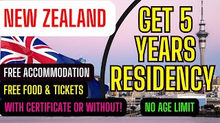 Get a residency in New Zealand  Free Tickets amp Free Accommodation  travel immigration [upl. by Htiekel]