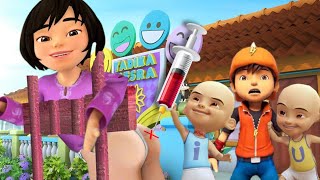 CIKGU MELATI TERJEPIT DI PAGAR DAN DI SUNTIK UPIN IPIN BOBOIBOY KAGET [upl. by Bergren]