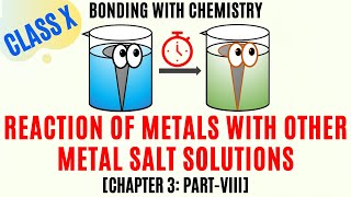 Reaction of Metals with Solutions of Other Metal Salts Class X Chap 3 Part VIII [upl. by Imeka621]