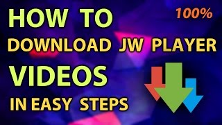 How to download online JW player videos which cannot be downloaded by web browserIDM 100 working [upl. by Anderer194]