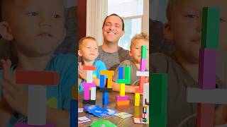 Playing Uzzle Stack Royale Block Stacking Game  Family Game Night my kids loved it  Fun Learning [upl. by Asa]