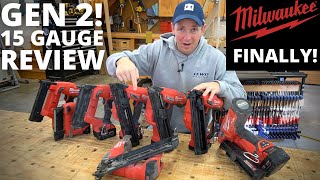 FINALLY I tested the new Gen 2 Milwaukee 15 Gauge Heres what I found [upl. by Hedda]