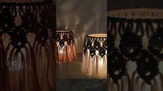 BOHO MAKRAMEE WINDLICHT  Boho Macrame Candle Holder  OriginalVideo on my channel ♡︎ [upl. by Southard106]