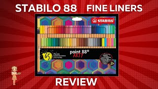 Stabilo 88 Fineliner pen review Are they worth the money [upl. by Raab]