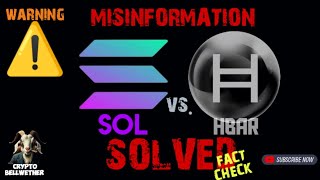 Solan SOL vs Hedera HBAR  Fastest amp Most Transactions chain  FACT CHECK hbar solana [upl. by Heiner687]