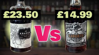 KRAKEN Spiced Rum Overpriced or Worth It A RUM COMPARISON [upl. by Kobylak]