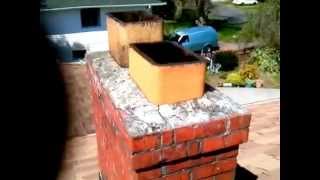 Flue Liner Repair Joint Cracked Mortar Crown Brick ChimneyTop [upl. by Leimad853]