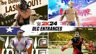 WWE 2K24 DLC Entrances Mattel Cody Rhodes Stardust Superstar Billy Graham amp More [upl. by Peednus]