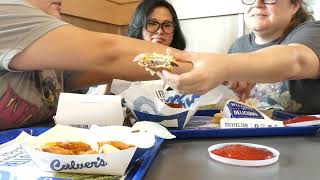 Culvers mukbang [upl. by Annaerdna]