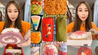 Asmr Matcha Cake🍰🧁Towel Roll Cake Strawberry CakeChocolate CakeMango Cream CakeDessert [upl. by Poul294]