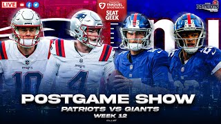 LIVE Patriots vs Giants Week 12 Postgame Show w Sophie Weller [upl. by Mashe]