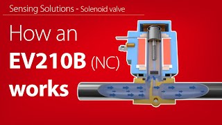 How an EV210B NC 22way solenoid valve works  Working animation [upl. by Lohman]