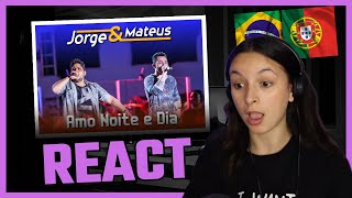 Portuguesa Reagindo a Jorge amp Mateus  Amo Noite e Dia [upl. by Nodnar]