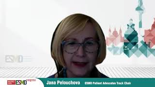 ESMO Congress 2023 Patient Advocacy Track Testimonial with Jana Pelouchova [upl. by Kilan894]