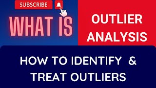 What is Outlier Analysis in Data Mining  How to Identify amp Treat Outliers DATATALKS [upl. by Takeo]