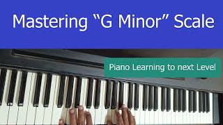 G Minor Scale and Chord  Piano Tutorial  Piano Lessons [upl. by Necyla]