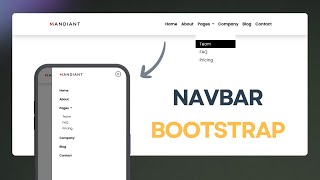 Create Responsive Navbar Using Bootstrap  Navbar Bootstrap 5  Bootstrap 5 Navbar [upl. by Llig]