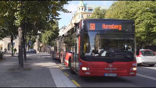 Sweden Stockholm bus 50 ride from Norra Bantorget to Strandbergsgatan [upl. by Spragens493]