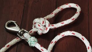 Make A Dog Leash Out Of Rope  Step By Step How To [upl. by Raman]