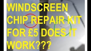 Repairing windscreen chips with a £5 repair kit [upl. by Hobard578]