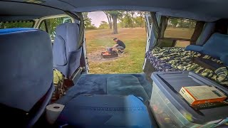 Van Camping On A Cool Fall Night  Jalapeno Guinness Chicken Mac amp Cheese [upl. by Ileak567]