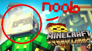 NOOB  MINECRAFT STORY MODE 4  NebelNiek [upl. by Pattison]