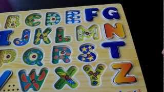 Melissa amp Doug Alphabet Sound Puzzle [upl. by Aivilys]