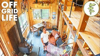 Man Living OffGrid in His Incredible SelfBuilt Cabin [upl. by Eimmelc697]