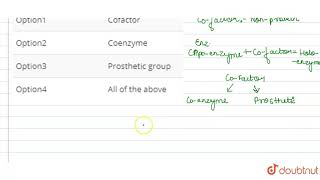 Nonproteinaceous part of enzyme is [upl. by Eseela467]