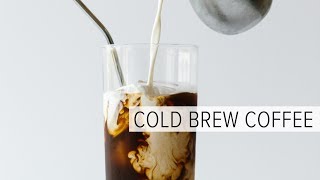 HOW TO MAKE COLD BREW COFFEE  the easy way [upl. by Ahcsim836]