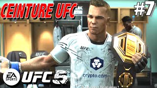 EA SPORTS UFC 5 FR  MODE CARRIÈRE  OBJECTIF CEINTURE DE CHAMPION DU MONDE UFC LOURDLÉGER 7 PS5 [upl. by Cone296]